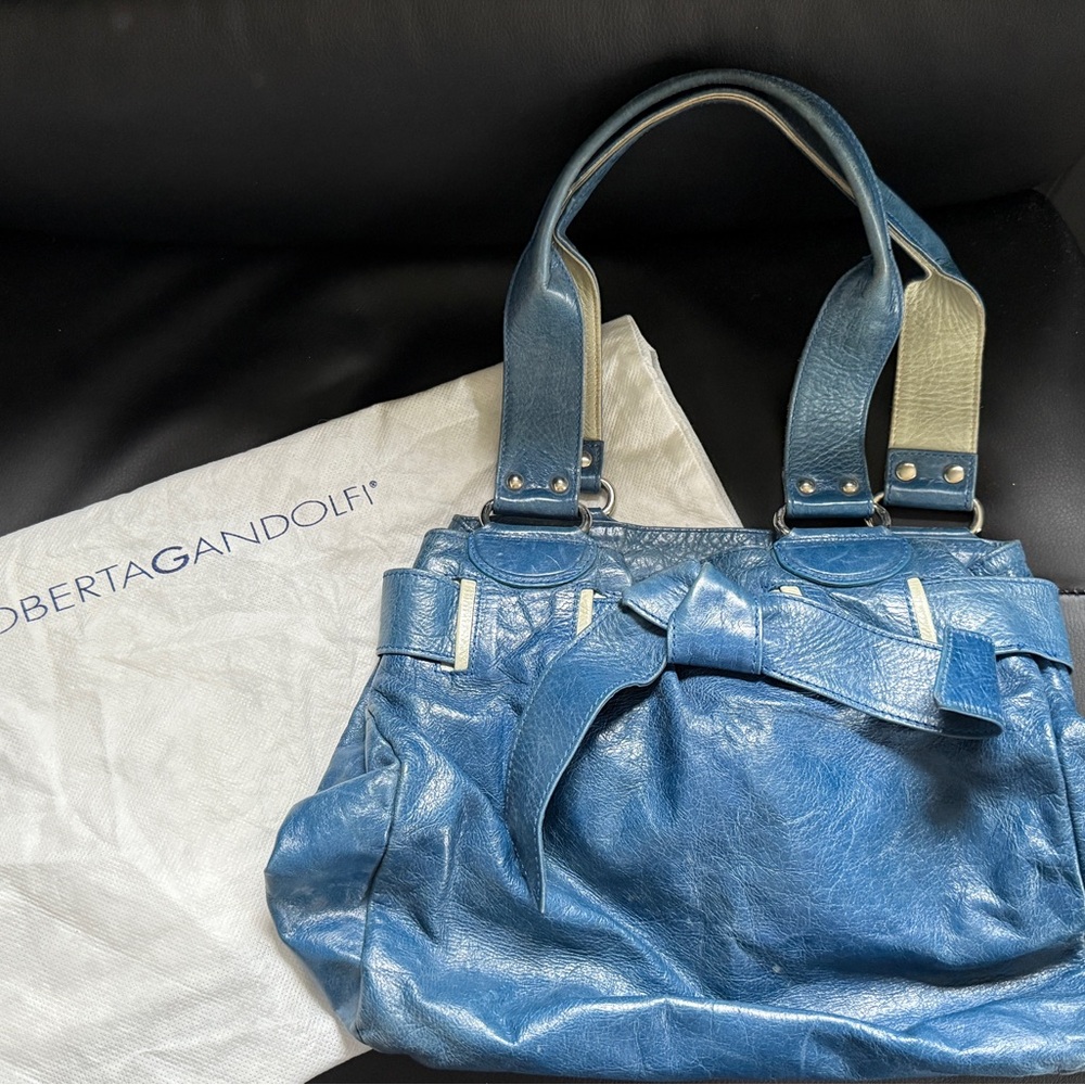 Roberta Gandolfini - Blue Leather Women's Bag